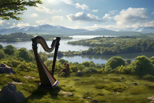 Harpe celtique irlandaise : origines, signification et traditions