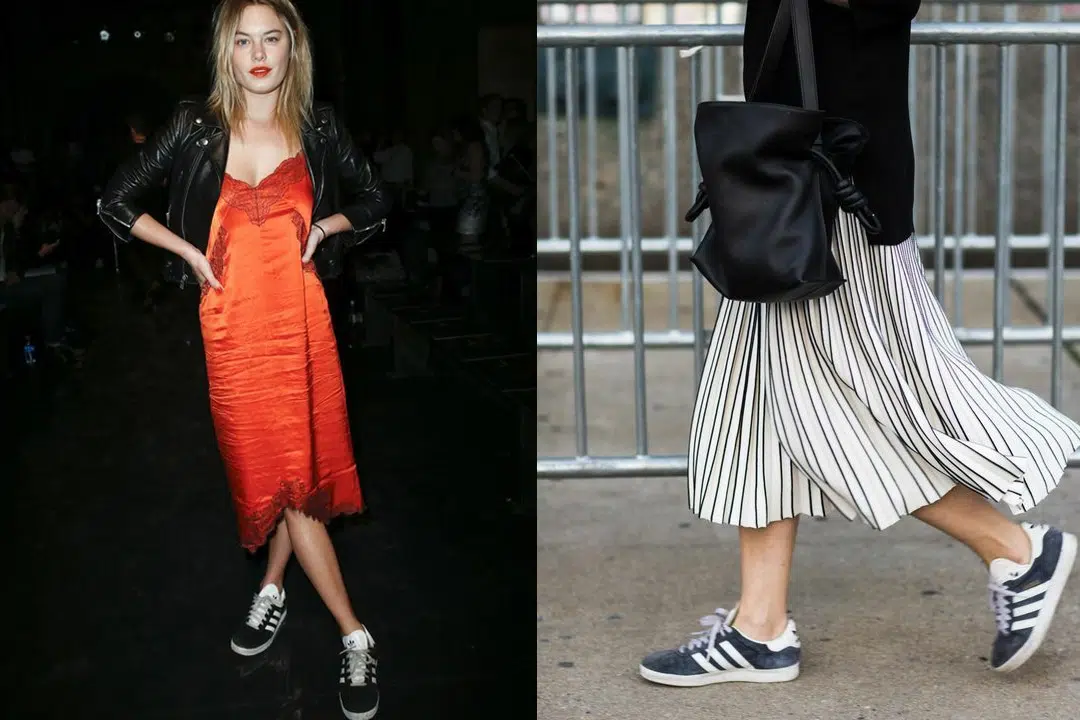 Comment porter des baskets rouges femme ?