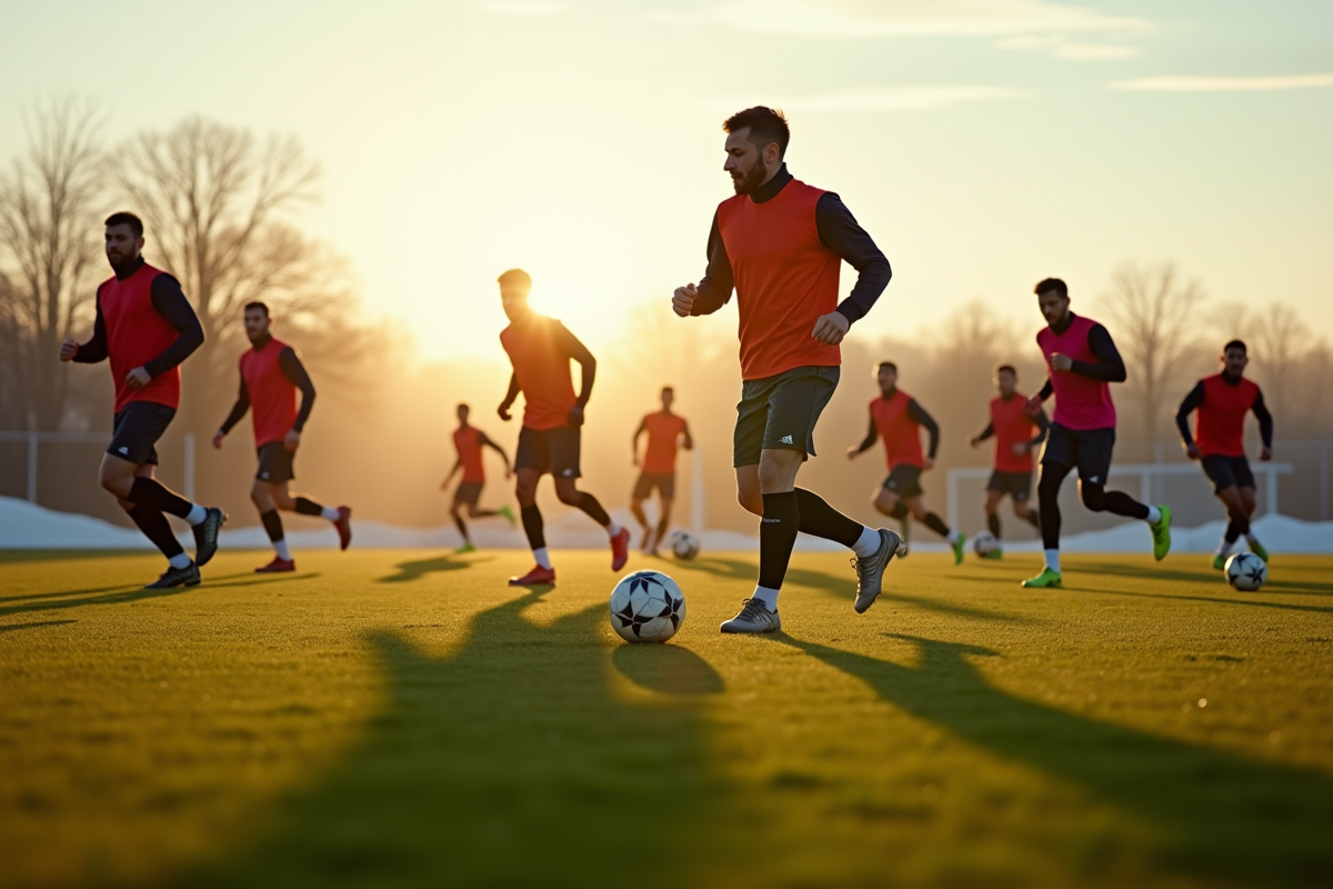 Joueurs de football s
