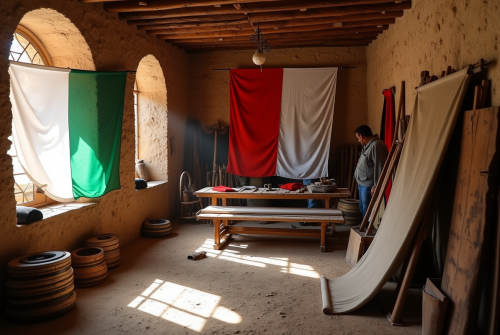 Histoire et évolution du drapeau blanc, rouge et vert dans les pays méditerranéens