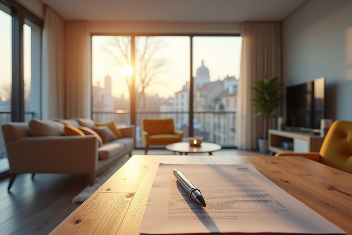 Intérieur lumineux d un appartement français avec meubles modernes