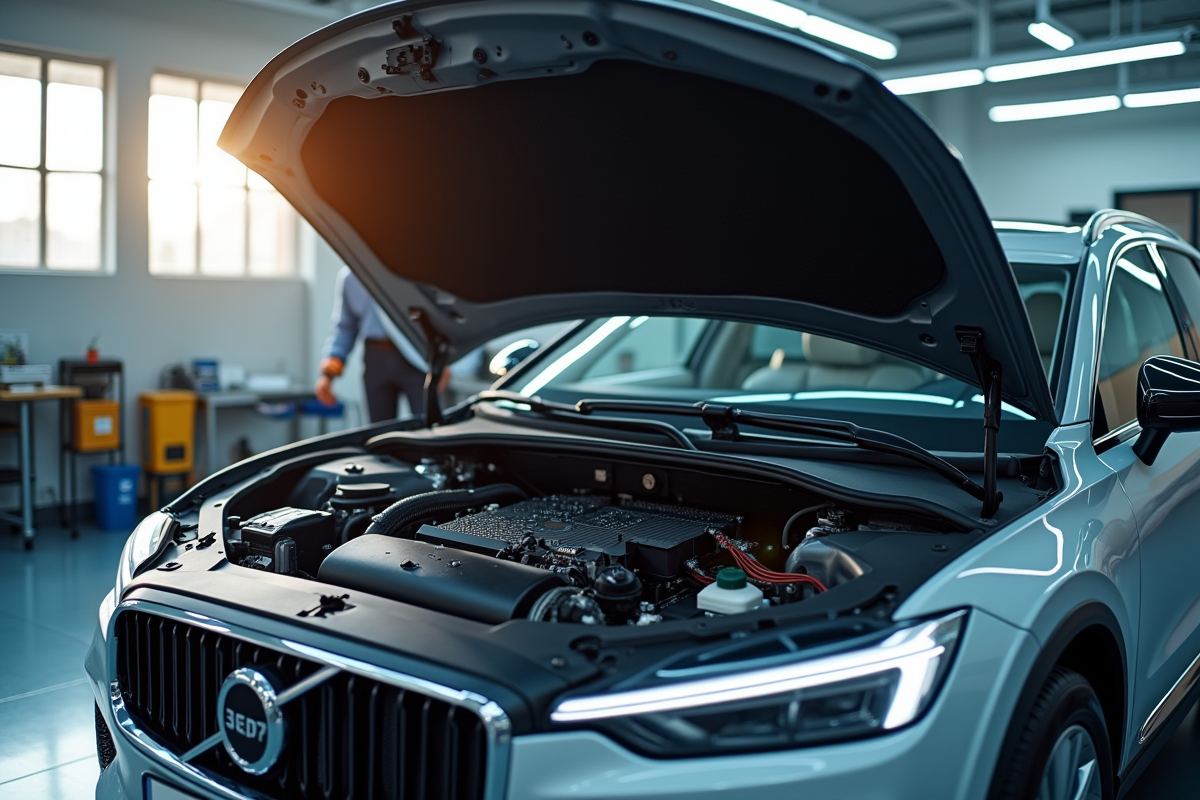 Moteur de voiture avec capteurs pour conduite autonome