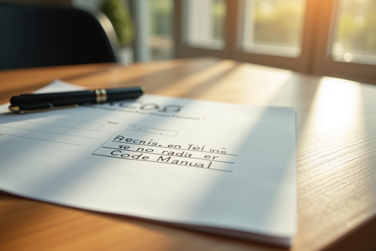 Note manuscrite du code radio à côté du manuel Renault